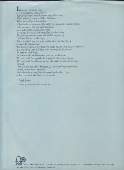 Burt Bacharach, Hal David - Lost Horizon (Original Soundtrack)