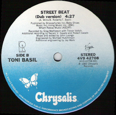 12" Single: Toni Basil - Street Beat