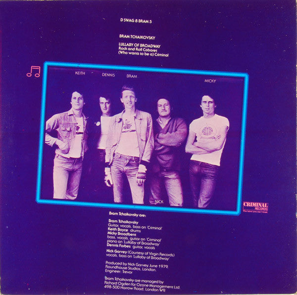 Bram Tchaikovsky - Lullaby Of Broadway