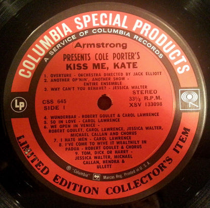 Various - Armstrong Presents Cole Porter's Kiss Me, Kate - Original ABC Television Sound Track