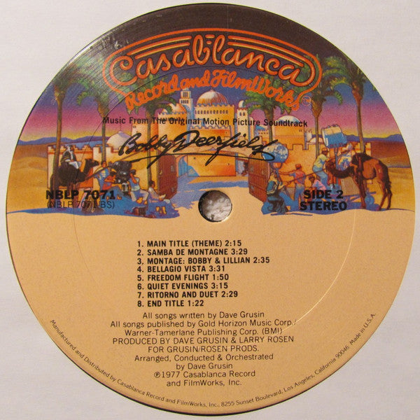 Dave Grusin - Bobby Deerfield (Music From The Original Motion Picture Soundtrack)