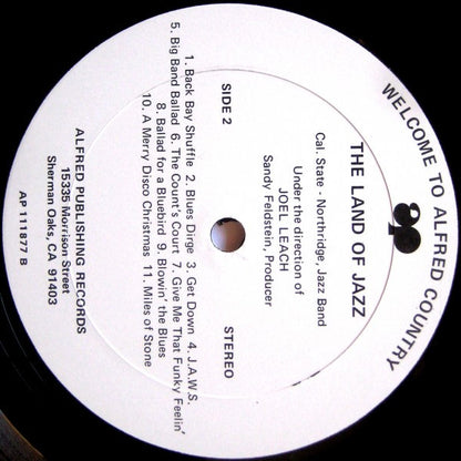 The California State University, Northridge Jazz Ensemble - Welcome To Alfred Country: The Land Of Jazz