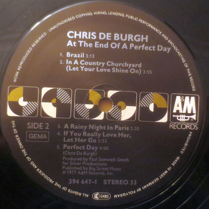 Chris de Burgh - At The End Of A Perfect Day