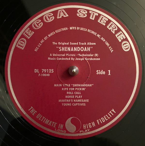 Joseph Gershenson - Shenandoah, The Original Soundtrack Album