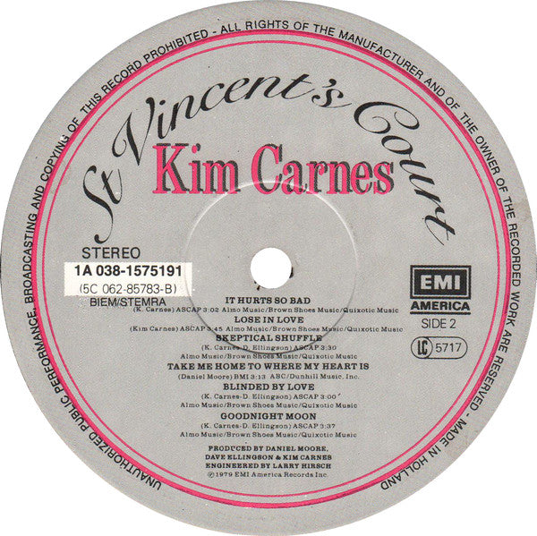 Kim Carnes - St Vincent's Court