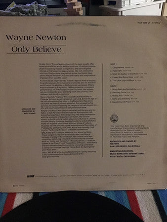 Wayne Newton - Only Believe
