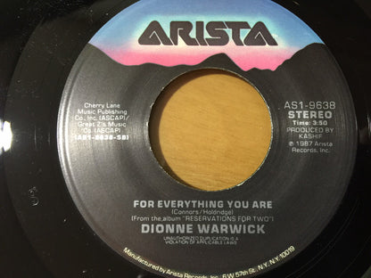 7" Single: Dionne Warwick, Kashif - Reservations For Two