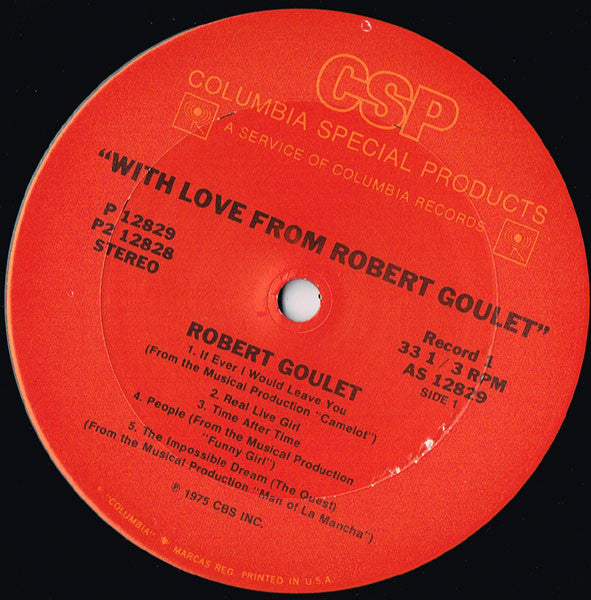 Robert Goulet - With Love From Robert Goulet