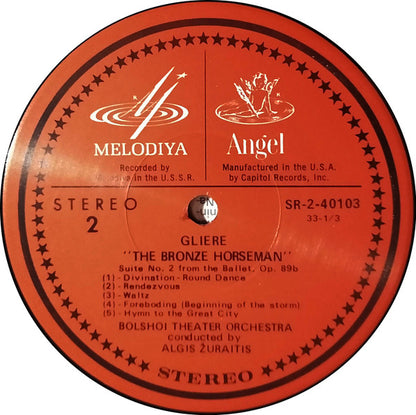 Reinhold Glière, Algis Žiūraitis, Bolshoi Theatre Orchestra - Music From The Ballet - The Bronze Horseman