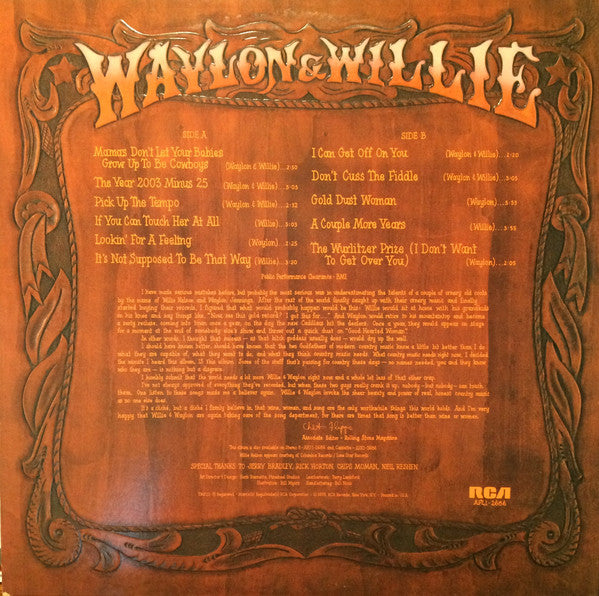 Waylon Jennings & Willie Nelson - Waylon & Willie