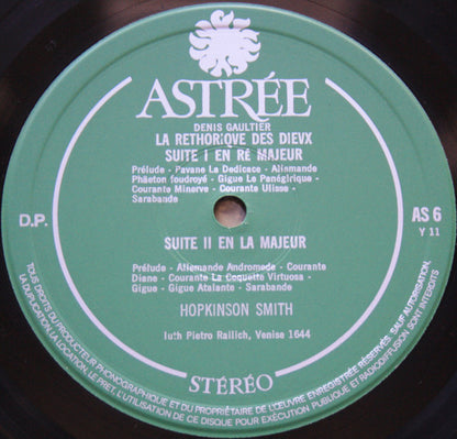 Denis Gaultier, Hopkinson Smith - La Réthorique Des Dieux - Suites Pour Le Luth I. II. XII