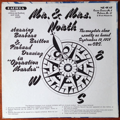 Various - Mr. Keen Tracer Of Lost Persons / Mr. & Mrs. North