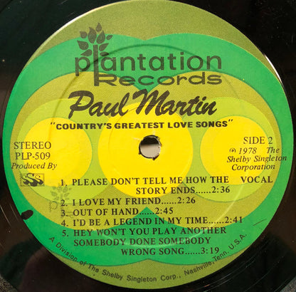 Paul Martin - Country's Greatest Love Songs