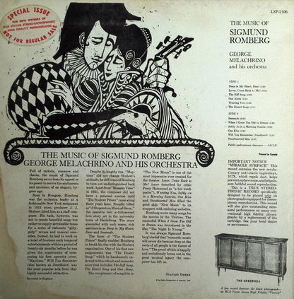 Sigmund Romberg, The Melachrino Orchestra - The Music Of Sigmund Romberg George Melachrino And His Orchestra