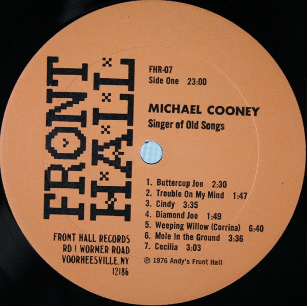 Michael Cooney (2) - Singer Of Old Songs