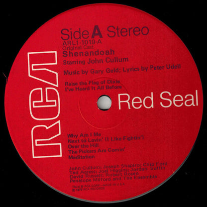 "Shenandoah" Original Broadway Cast, John Cullum - Shenandoah