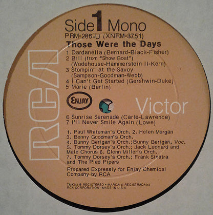 Various - Those Were The Days Fifty Years Of Achievement 1919-1969 Enjay