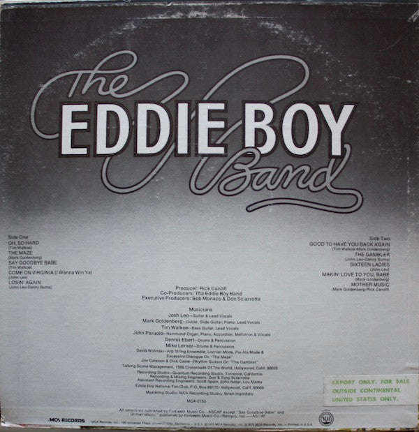 The Eddie Boy Band - The Eddie Boy Band