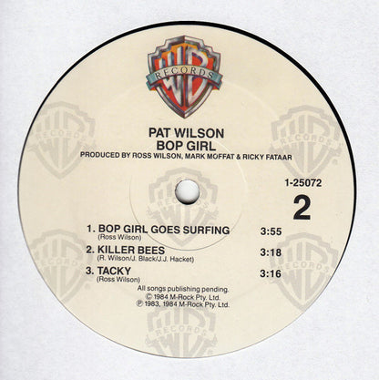 Pat Wilson - Bop Girl