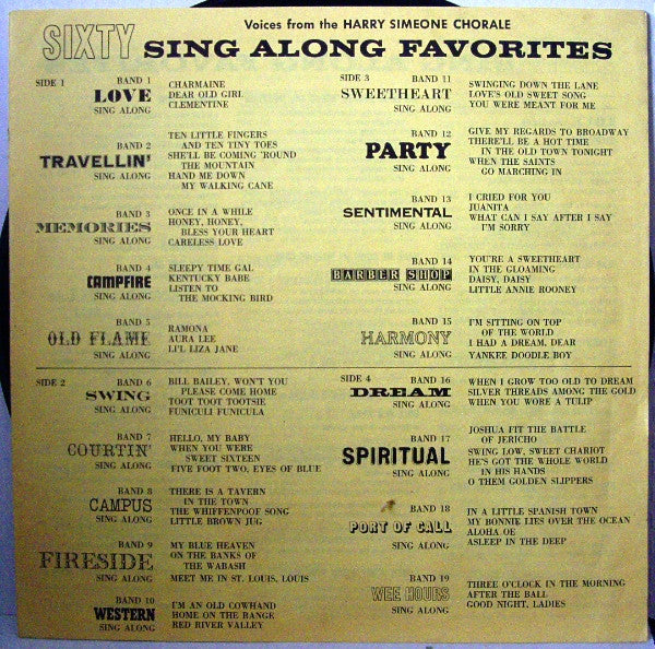 The Harry Simeone Chorale - Sixty Sing Along Favorites