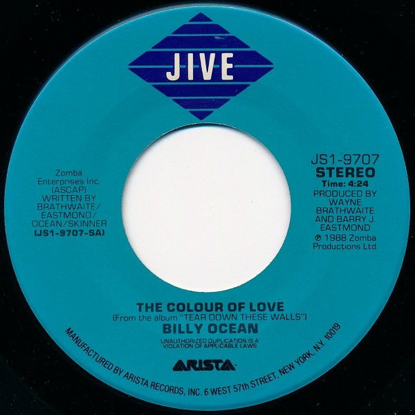 7": Billy Ocean - The Colour Of Love