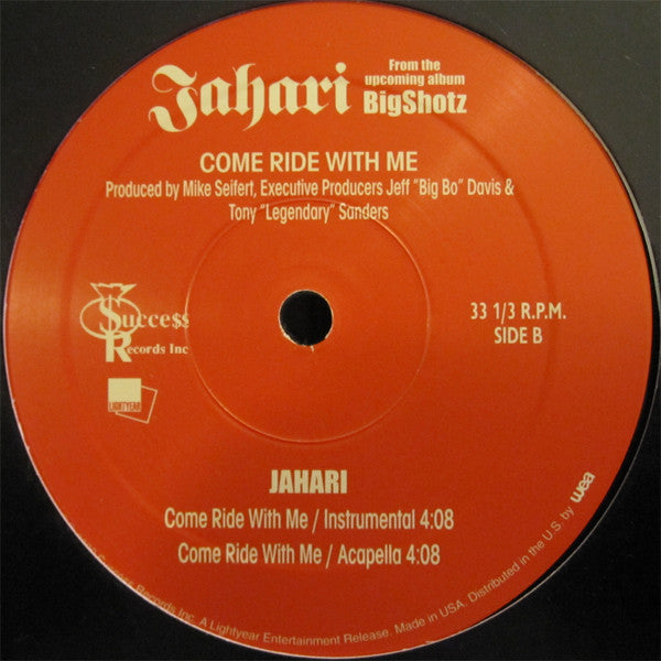 SEALED: 12": Jahari - Come Ride With Me