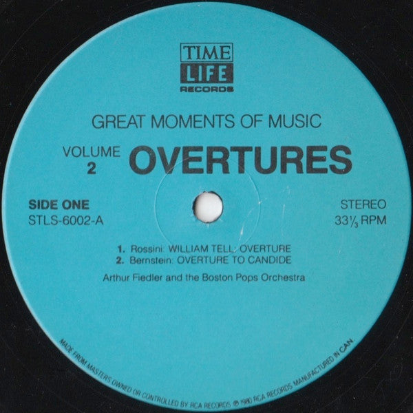 Arthur Fiedler, The Boston Pops Orchestra - Great Moments Of Music Volume 2: Overtures