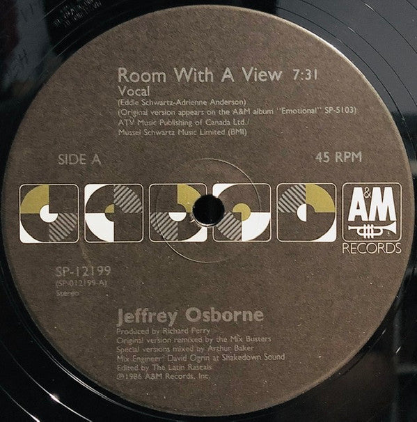 12": Jeffrey Osborne - Room With A View