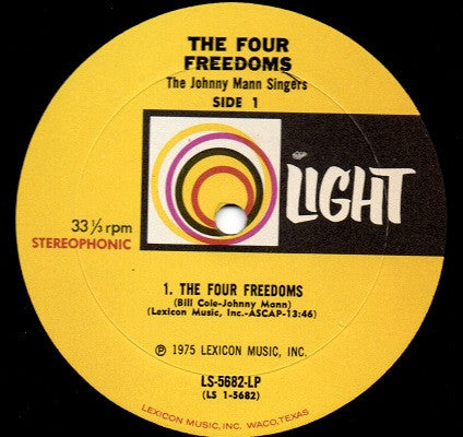 The Johnny Mann Singers - The Four Freedoms