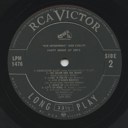 Joe Reisman And His Orchestra - Party Night At Joe's