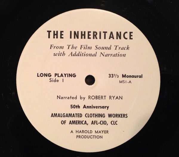 Robert Ryan, George Kleinsinger - The Inheritance: From The Film Sound Track With Additional Narration