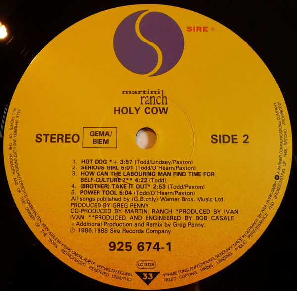 Martini Ranch - Holy Cow