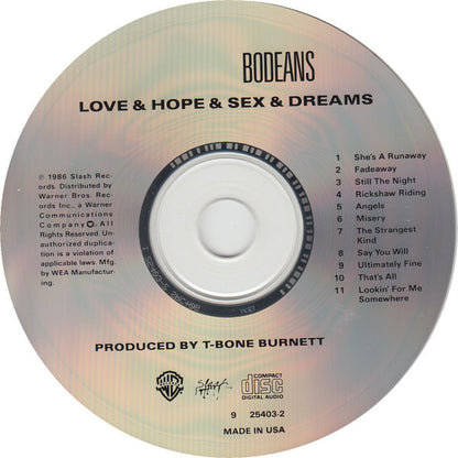 BoDeans - Love & Hope & Sex & Dreams