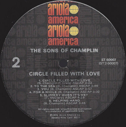 The Sons Of Champlin - A Circle Filled With Love