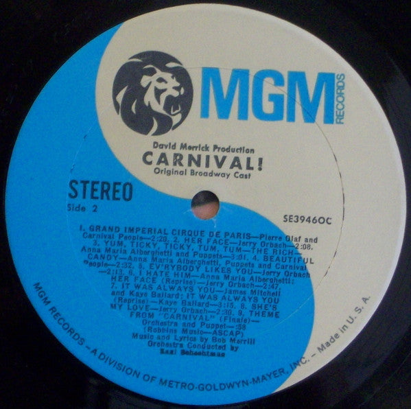 Carnival! Original Broadway Cast - Carnival!