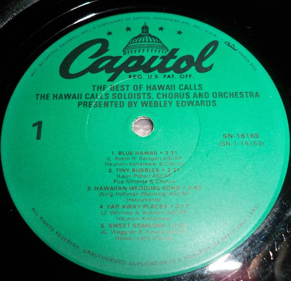 Webley Edwards, The Hawaii Calls Orchestra And Chorus - The Best Of Hawaii Calls