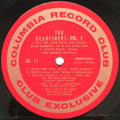Various - The Headliners, Volume 3