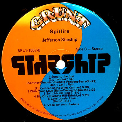 Jefferson Starship - Spitfire