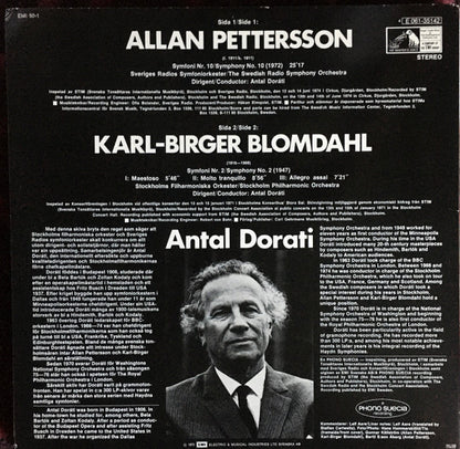 Allan Pettersson, Karl-Birger Blomdahl, Antal Dorati - Symfoni No 10 / Symfoni No 2
