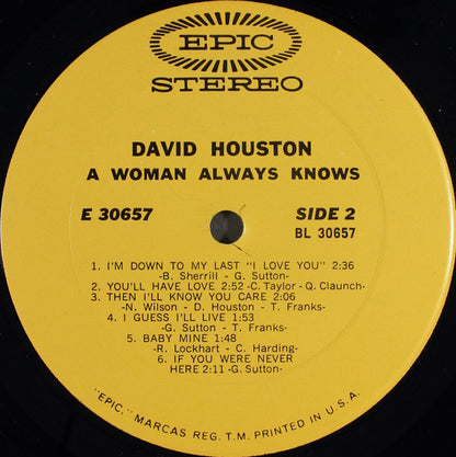 David Houston - A Woman Always Knows
