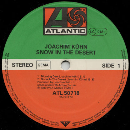 Joachim Kühn - Snow In The Desert