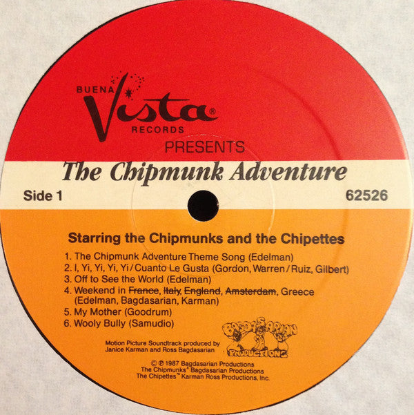 The Chipmunks, The Chipettes - The Chipmunk Adventure (At Last! Alvin's First Motion Picture Soundtrack)
