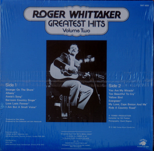 Roger Whittaker - Greatest Hits (Vol. 2)