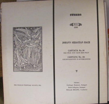 Johann Sebastian Bach, Gächinger Kantorei Stuttgart, Bachcollegium Stuttgart, Helmuth Rilling - Cantata No.94 - Cantata No.181