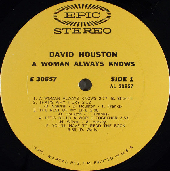 David Houston - A Woman Always Knows