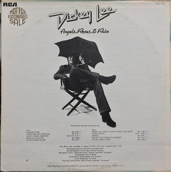 Dickey Lee - Angels, Roses, & Rain