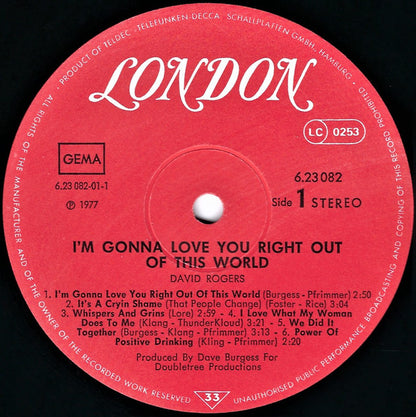 David Rogers - I'm Gonna Love You Right Out Of This World
