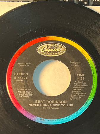 7" Single: Bert Robinson - Never Gonna Give You Up