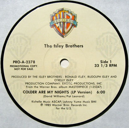 12" Single: The Isley Brothers - Colder Are My Nights
