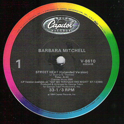 12" Single: Barbara Mitchell - Street Heat (Extended Version)